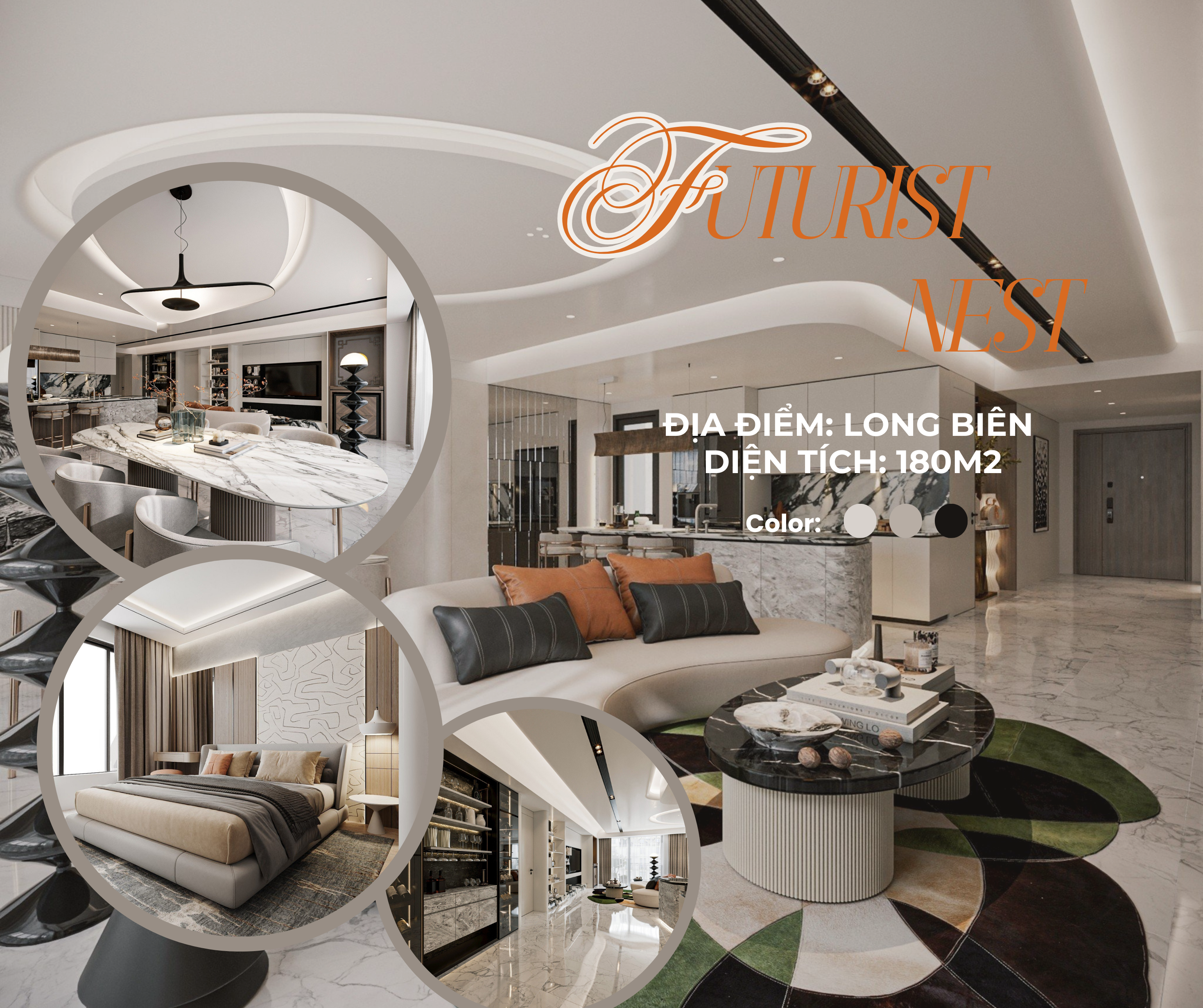 Nội Thất Chung Cư 4PN Hiện Đại