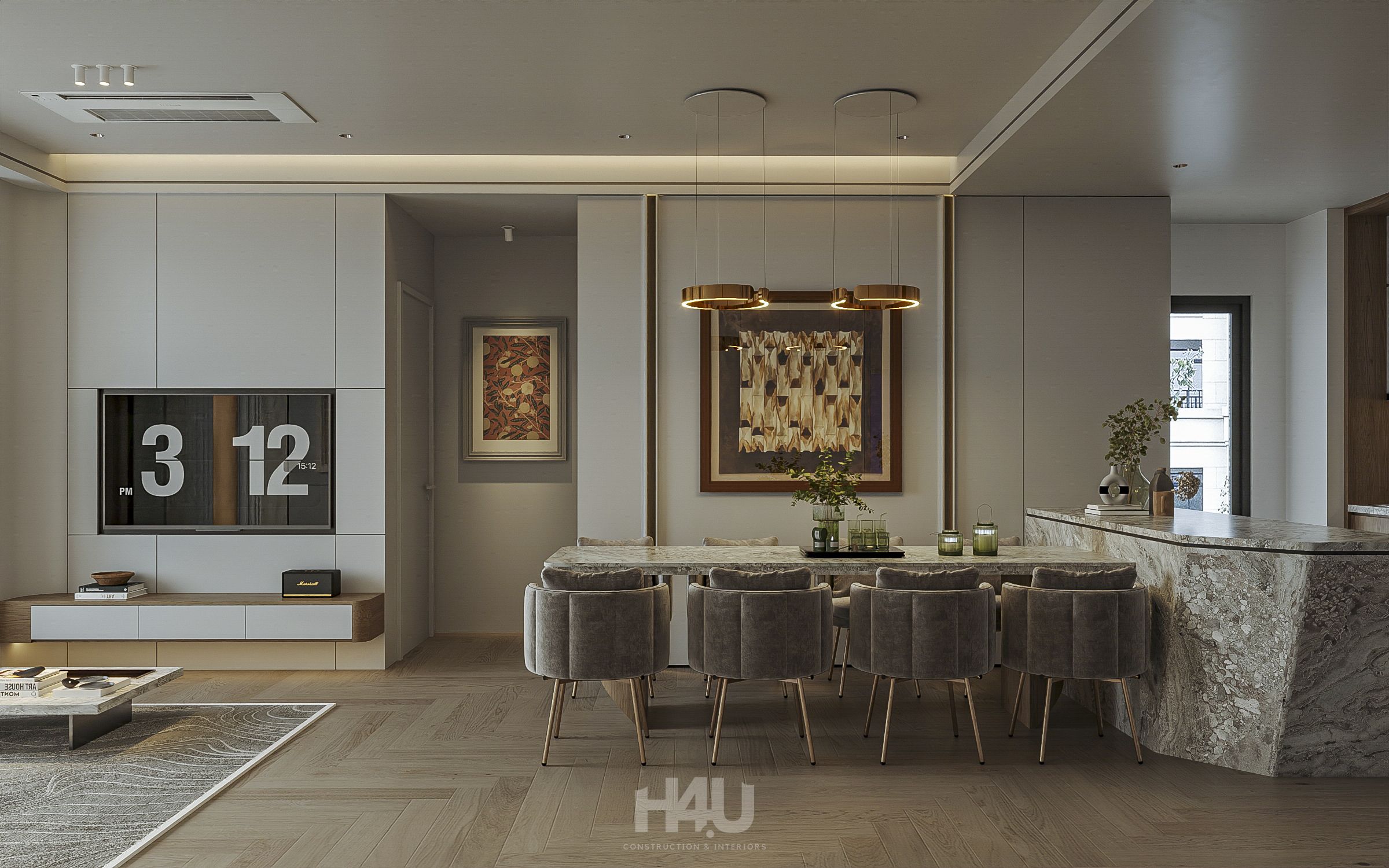 Hoàn Thiện Nội Thất Hiện Đại Căn Hộ 96m2 2 03