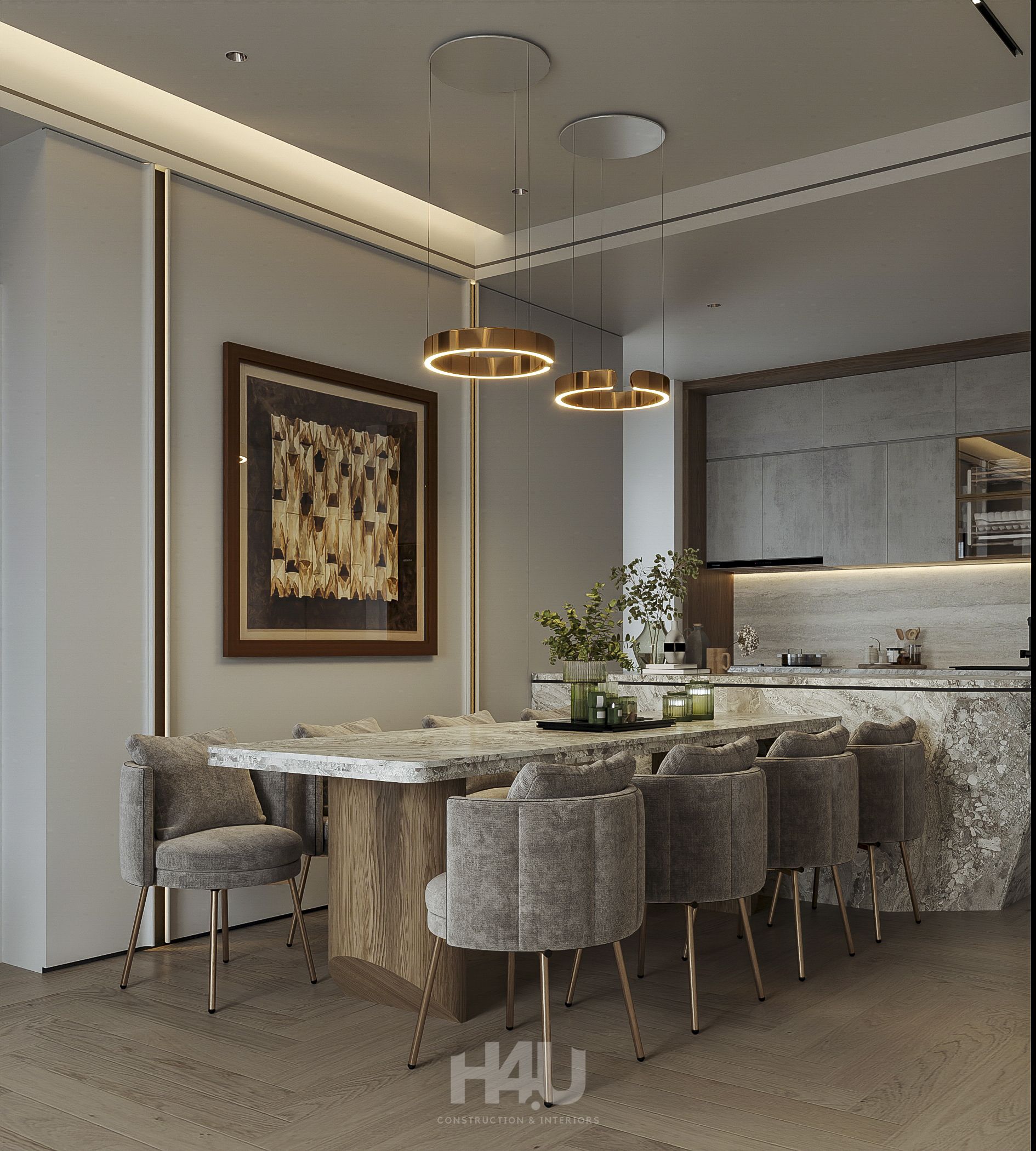 Hoàn Thiện Nội Thất Hiện Đại Căn Hộ 96m2 3 07 1
