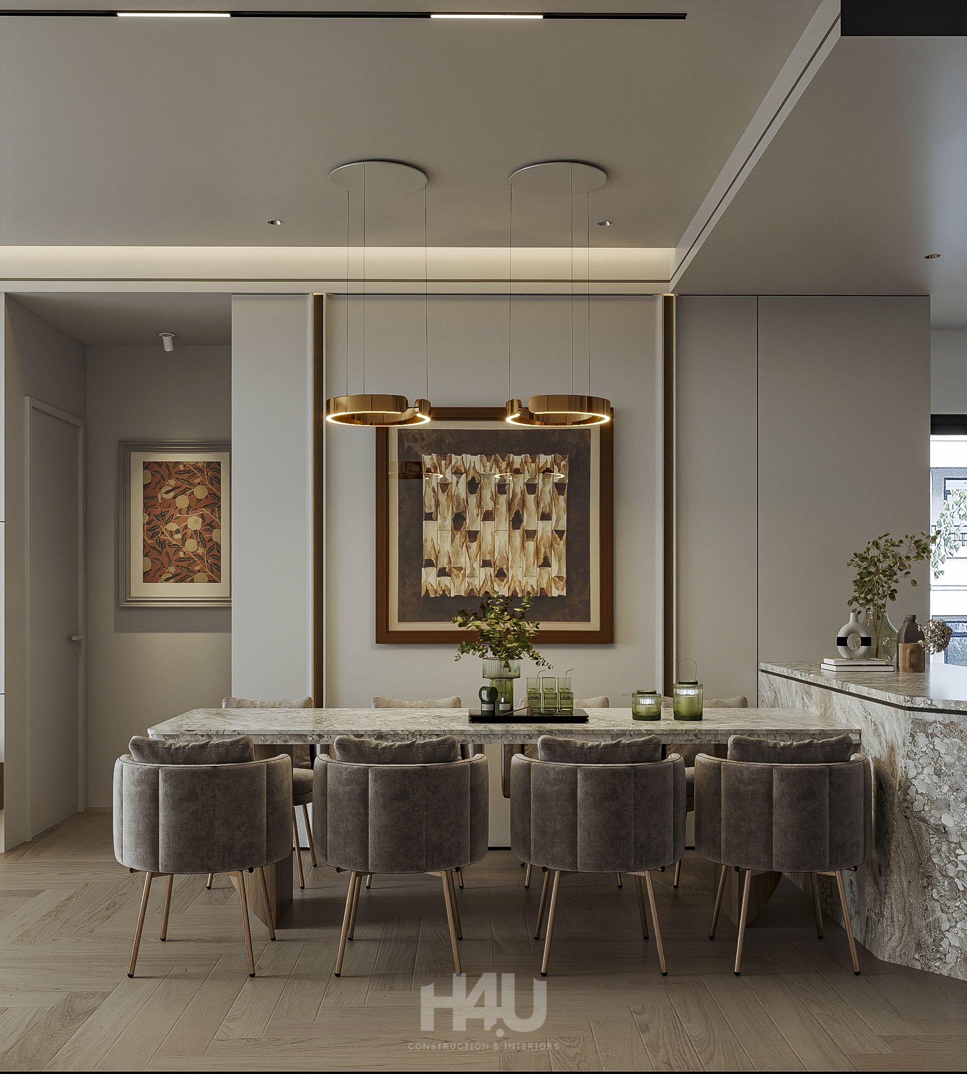 Hoàn Thiện Nội Thất Hiện Đại Căn Hộ 96m2 7 09