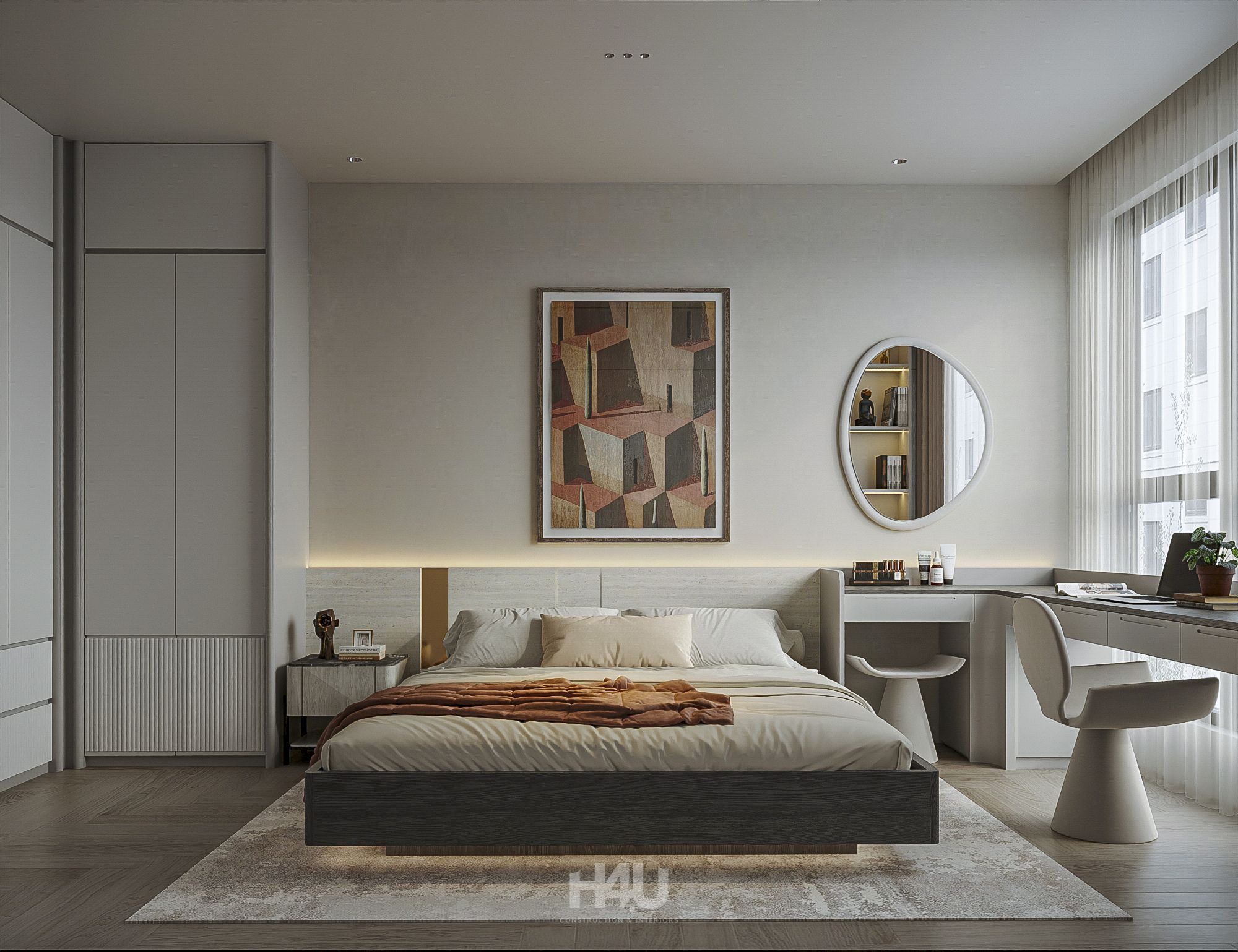 Hoàn Thiện Nội Thất Hiện Đại Căn Hộ 96m2 12 13 1