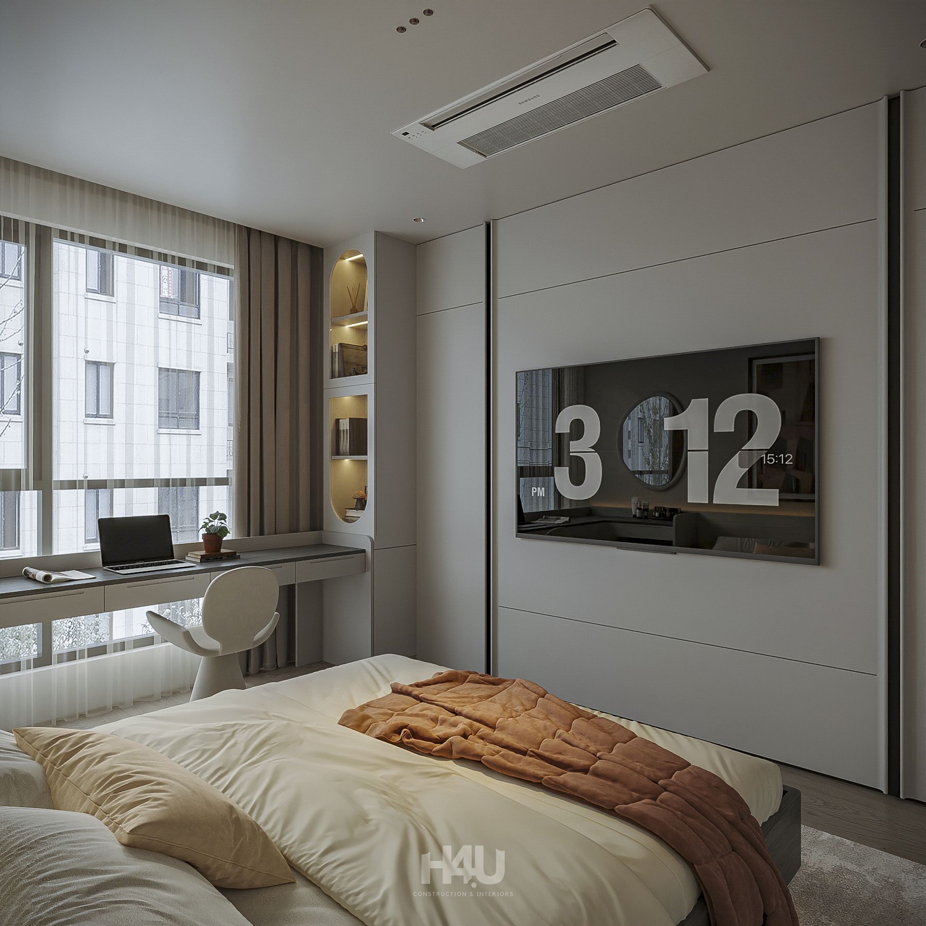 Hoàn Thiện Nội Thất Hiện Đại Căn Hộ 96m2 11 16