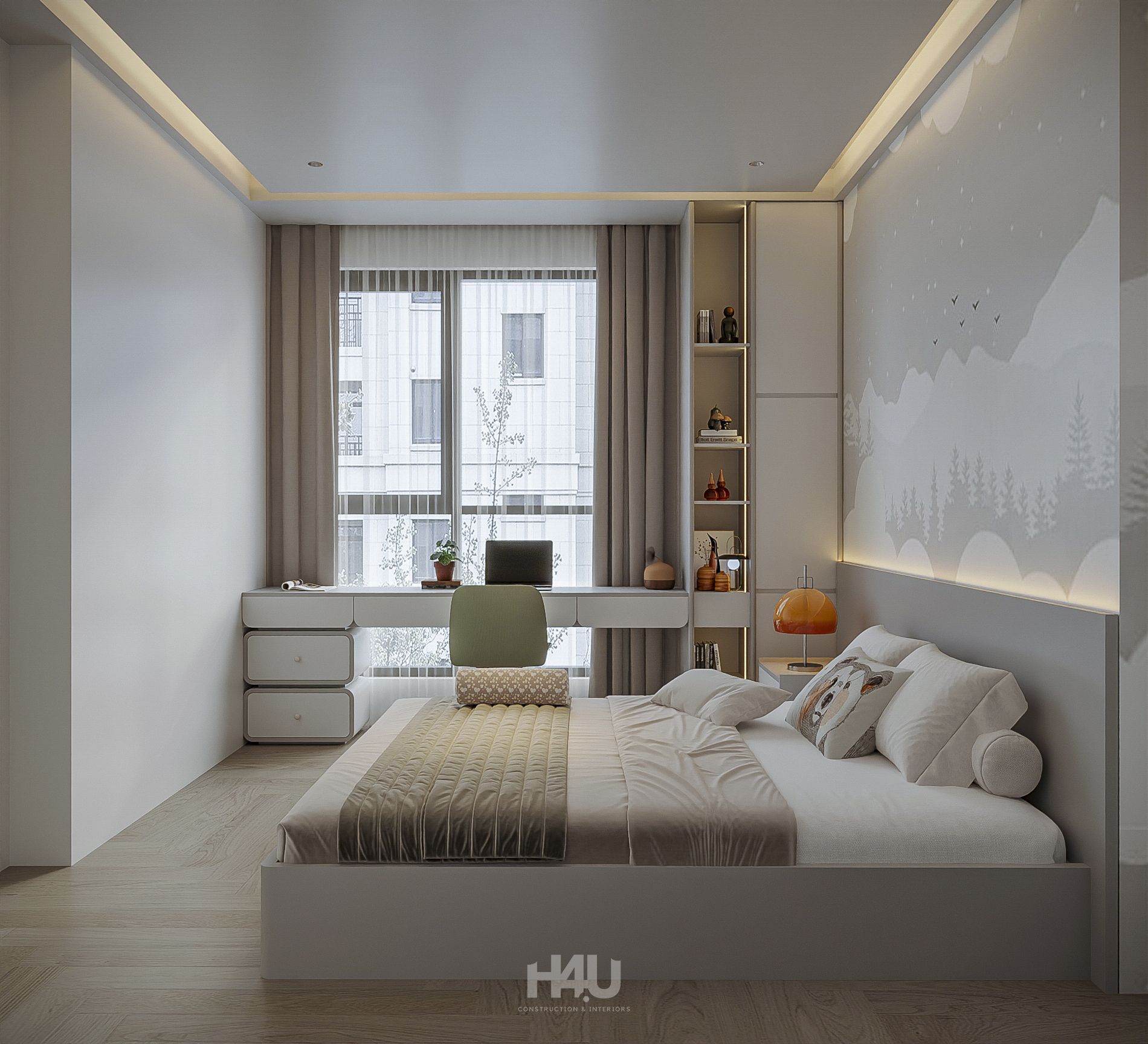 Hoàn Thiện Nội Thất Hiện Đại Căn Hộ 96m2 14 19 1