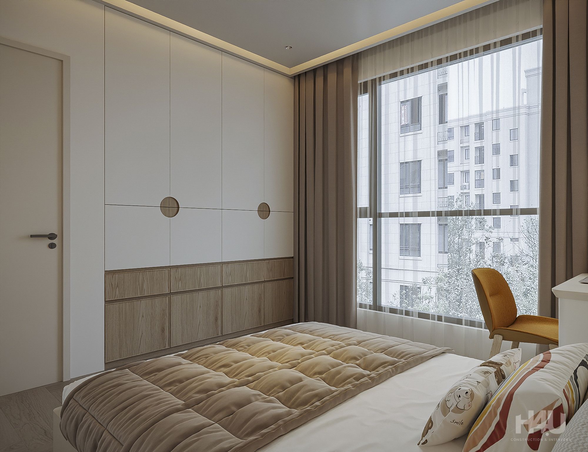Hoàn Thiện Nội Thất Hiện Đại Căn Hộ 96m2 17 21 1